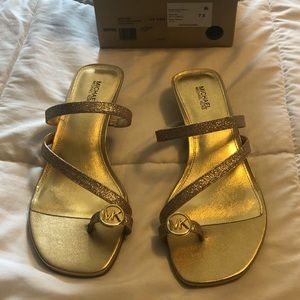 Michael Kors kitten heel sandals size 7.5